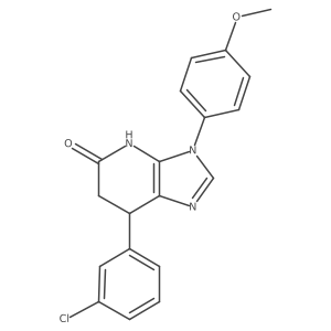 7-(3-chlorophenyl)-3-(4-methoxyphenyl)-3,4,6,7-tetrahydro-5H-imidazo[4,5-b]pyridin-5-one Structure