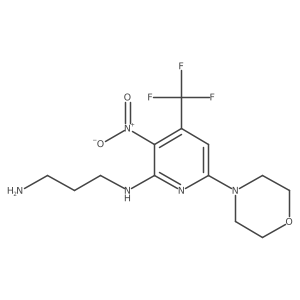 N*1*-(6-Morpholin-4-yl-3-nitro-4-trifluoromethyl-pyridin-2-yl)-propane-1,3-diamine Structure