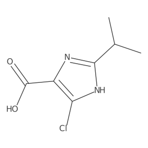 4-chloro-2-(1-methylethyl)-1H-imidazole-5-carboxylic acid结构式