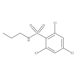 2,4,6-trichloro-N-propylbenzene-1-sulfonamide Structure