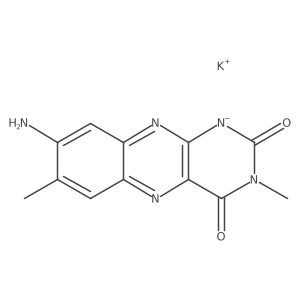 8-Amino-3,7-dimethylbenzo[g]pteridine-2,4(1H,3H)-dione potassium salt Structure