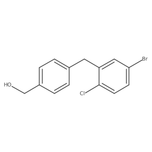 (4-(5-Bromo-2-chlorobenzyl)phenyl)methanol结构式