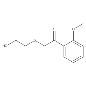 2-((2-Hydroxyethyl)thio)-1-(2-methoxyphenyl)ethan-1-one Structure