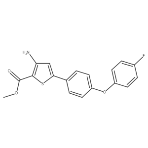 Methyl 5-(4-(4-fluorophenoxy)phenyl)-3-aminothiophene-2-carboxylate结构式