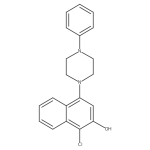 1-Chloro-4-(4-phenyl-1-piperazinyl)-2-naphthalenol结构式