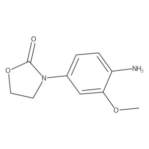 3-(4-Amino-3-methoxyphenyl)oxazolidin-2-one Structure