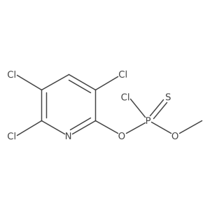 O-Methyl O-(3,5,6-Trichloro-2-pyridinyl)phosphorochloridothioic Acid Ester结构式
