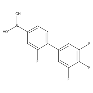 (2,3',4',5'-Tetrafluoro-[1,1'-biphenyl]-4-yl)boronic acid结构式