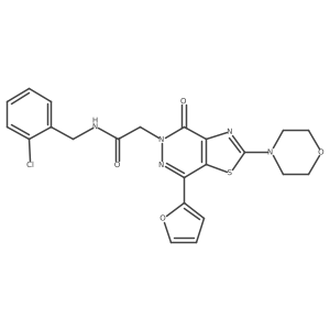 N-(2-chlorobenzyl)-2-(7-(furan-2-yl)-2-morpholino-4-oxothiazolo[4,5-d]pyridazin-5(4H)-yl)acetamide Structure