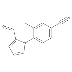 4-(2-formyl-1H-pyrrol-1-yl)-3-methylbenzonitrile Structure
