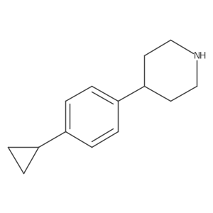 4-(4-Cyclopropylphenyl)piperidine Structure