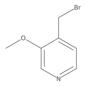 4-(Bromomethyl)-3-methoxypyridine结构式