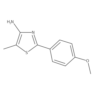2-(4-Methoxyphenyl)-5-methylthiazol-4-amine Structure