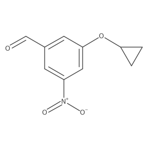 3-Cyclopropoxy-5-nitrobenzaldehyde结构式