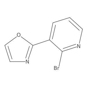2-(2-Bromopyridin-3-YL)oxazole结构式