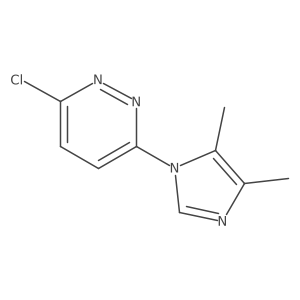 3-chloro-6-(4,5-dimethyl-1H-imidazol-1-yl)pyridazine结构式