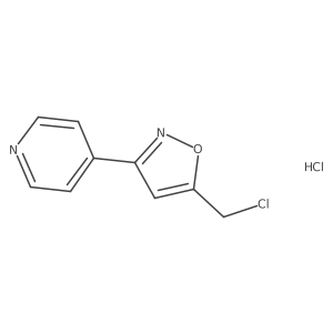 4-[5-(Chloromethyl)-3-isoxazolyl]pyridine hydrochloride Structure