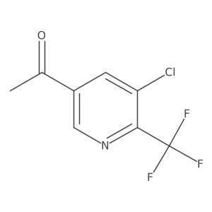 1-(5-Chloro-6-(trifluoromethyl)pyridin-3-yl)ethan-1-one Structure