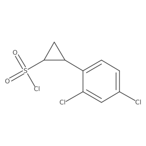 2-(2,4-Dichlorophenyl)cyclopropanesulfonyl chloride结构式