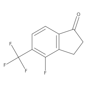 1H-Inden-1-one, 4-fluoro-2,3-dihydro-5-(trifluoromethyl)-结构式