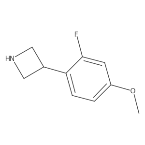 3-(2-Fluoro-4-methoxyphenyl)azetidine结构式