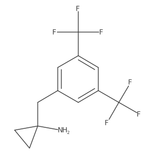 1-{[3,5-Bis(trifluoromethyl)phenyl]methyl}cyclopropan-1-amine Structure