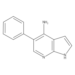 5-Phenyl-1H-pyrrolo[2,3-b]pyridin-4-amine结构式
