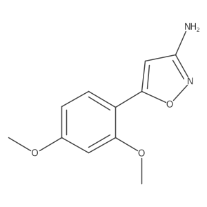 5-(2,4-Dimethoxyphenyl)-1,2-oxazol-3-amine结构式