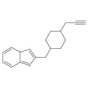 1-({Imidazo[1,2-a]pyridin-2-yl}methyl)-4-(prop-2-yn-1-yl)piperazine结构式