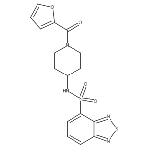 N-[1-(furan-2-ylcarbonyl)piperidin-4-yl]-2,1,3-benzothiadiazole-4-sulfonamide Structure