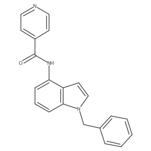 N-(1-benzyl-1H-indol-4-yl)isonicotinamide Structure