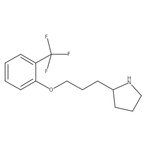 Pyrrolidine, 2-[3-[2-(trifluoromethyl)phenoxy]propyl]-结构式