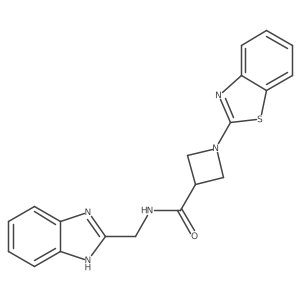 N-((1H-benzo[d]imidazol-2-yl)methyl)-1-(benzo[d]thiazol-2-yl)azetidine-3-carboxamide Structure