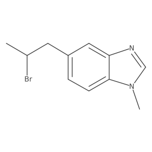 5-(2-bromopropyl)-1-methyl-1H-1,3-benzodiazole Structure