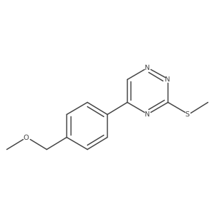 5-[4-(Methoxymethyl)phenyl]-3-(methylsulfanyl)-1,2,4-triazine结构式