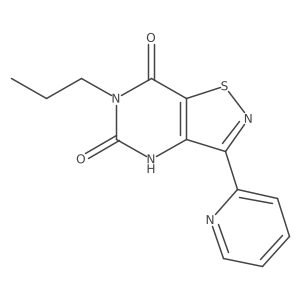 6-propyl-3-pyridin-2-ylisothiazolo[4,5-d]pyrimidine-5,7(4H,6H)-dione Structure