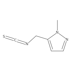 5-(isothiocyanatomethyl)-1-methyl-1H-pyrazole结构式