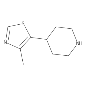 4-Methyl-5-(piperidin-4-yl)thiazole Structure