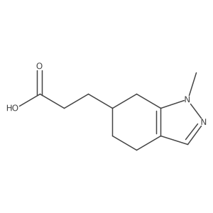 3-(1-methyl-4,5,6,7-tetrahydro-1H-indazol-6-yl)propanoic acid Structure