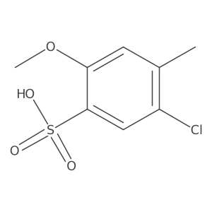 5-Chloro-2-methoxy-4-methylbenzenesulfonic acid结构式