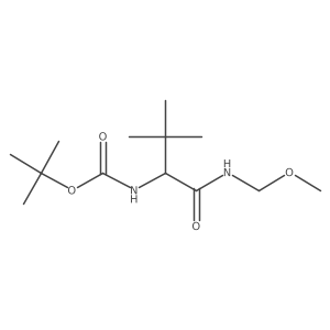 1,1-Dimethylethyl N-[1-[(methoxymethylamino)carbonyl]-2,2-dimethylpropyl]carbamate结构式