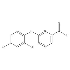 2-Pyridinecarboxylic acid,6-(2,4-dichlorophenoxy)-结构式