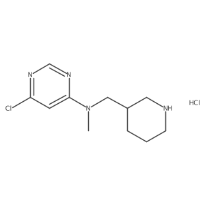 6-chloro-N-methyl-N-(piperidin-3-ylmethyl)pyrimidin-4-amine hydrochloride Structure