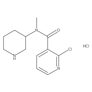 (R)-2-chloro-N-methyl-N-(piperidin-3-yl)nicotinamide hydrochloride Structure