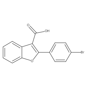 2-(4-Bromophenyl)benzofuran-3-carboxylic acid Structure