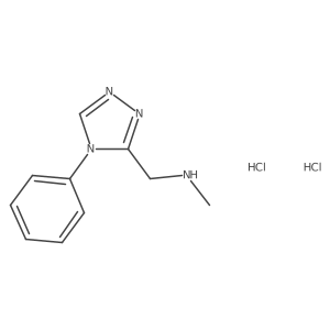 N-methyl-1-(4-phenyl-4H-1,2,4-triazol-3-yl)methanamine dihydrochloride Structure