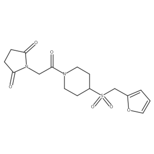 1-(2-(4-((Furan-2-ylmethyl)sulfonyl)piperidin-1-yl)-2-oxoethyl)pyrrolidine-2,5-dione Structure