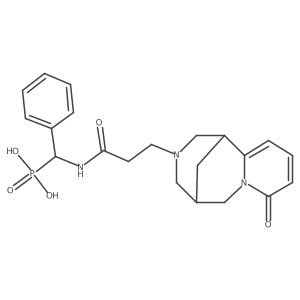 Cytisine, 12-[2-[(I+/--phosphonobenzyl)carbamoyl]ethyl]- Structure