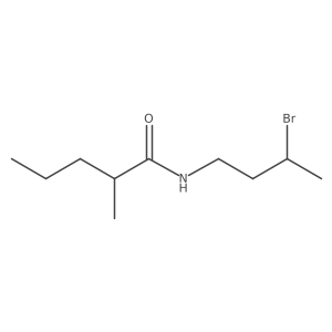 Pentanamide, N-(3-bromobutyl)-2-methyl-结构式