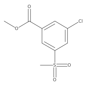 Methyl 3-chloro-5-(methylsulfonyl)benzoate结构式